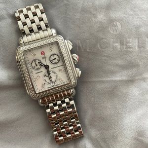 Michele Deco Chronograph Women’s Watch with Diamonds, 33mm